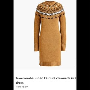 J Crew Fair Aisles Sweater Dress